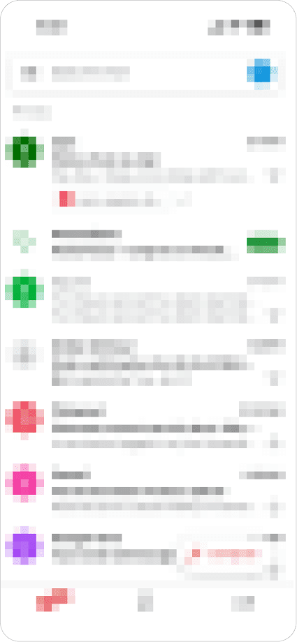 Gmail Inbox — pixelized